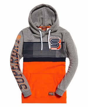 Superdry Podium Férfi Kapucnis Pulóver Szürke | OJIDN8392